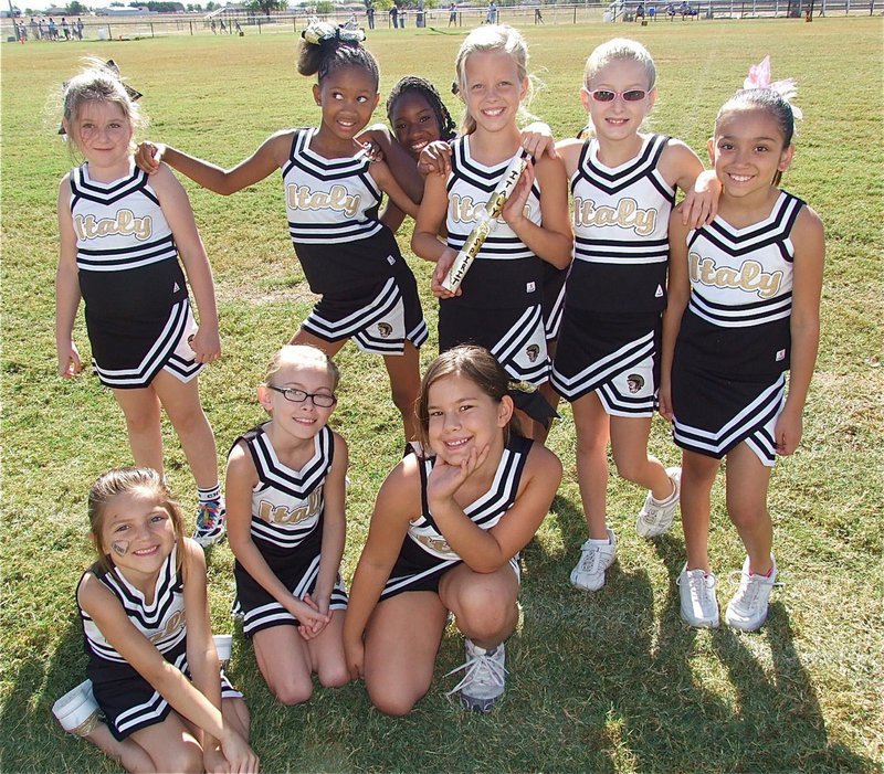 Image: The IYAA B-team cheerleaders win the associations spirit stick award for week 4 of the season.