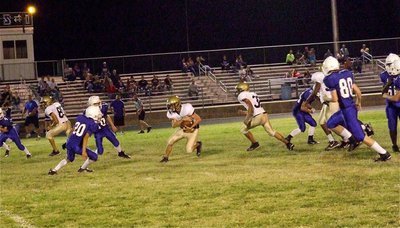 Image: Justin Wood gets loose into the Lion’s secondary.