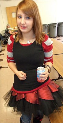 Image: Katelynn Smith is tutu tacky in this eye-catching outfit.