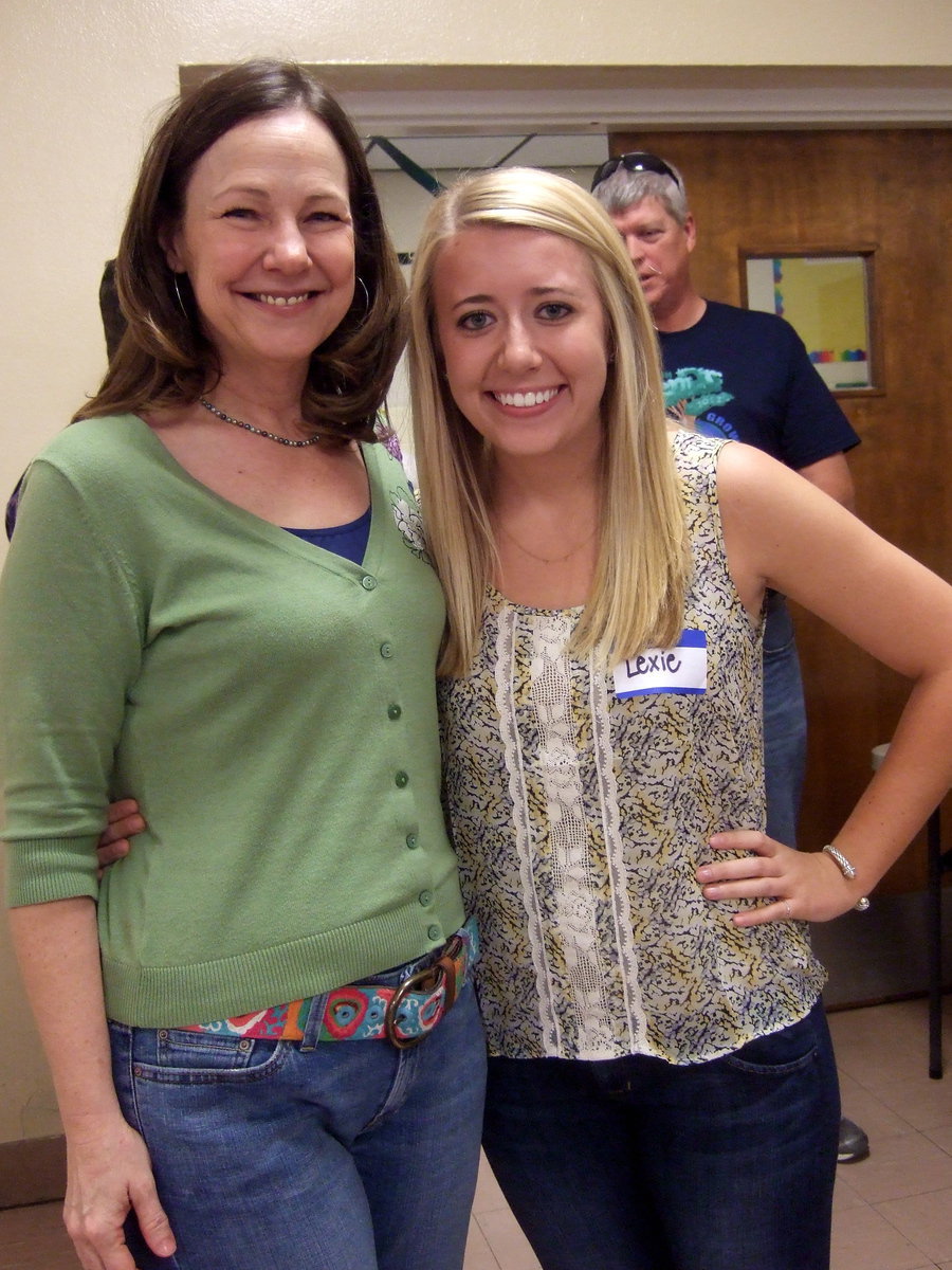 Image: Diana Herrin and Lexie Miller enjoying the night.