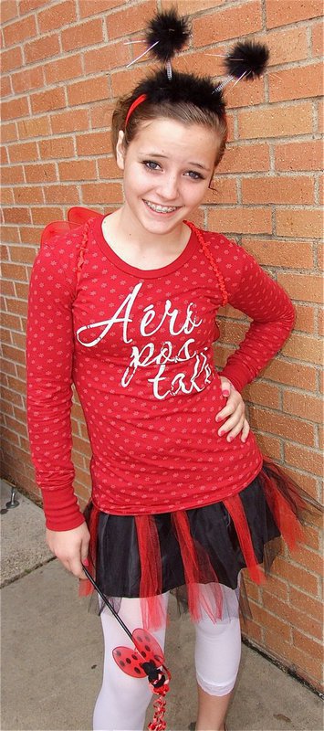 Image: Peyton Bowles is a cute little lady bug.