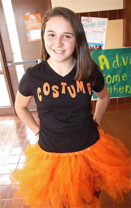 Image: Sarah Coleman solved that hard to figure out what costume to wear problem.