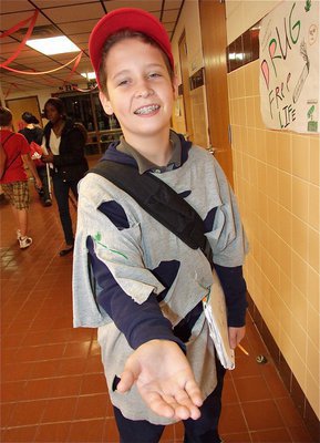 Image: Spare some change? Carl Jaynes is asking for donations to buy a new costume.