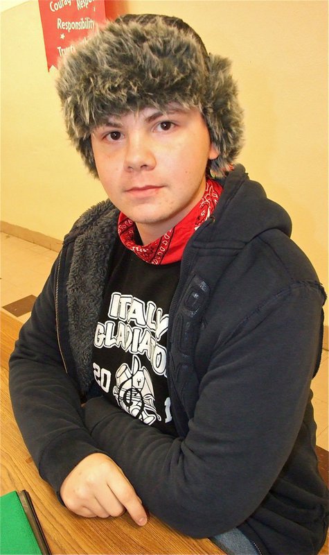 Image: Nolan Griffith claims, “We got hungry in Russia…So-vi-et.” (So we ate) 