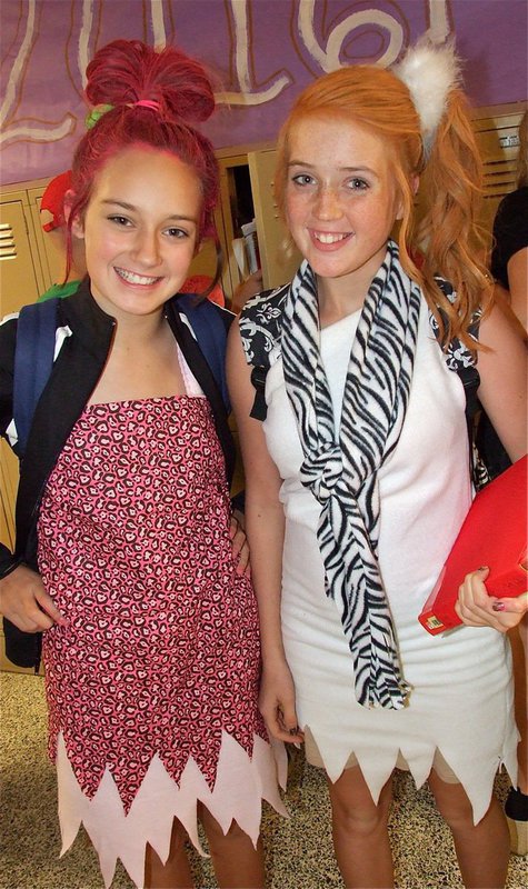 Image: Pebbles and Wilma, AKA: Jozie Perkins and Hannah Washington, are helping to spread the message, “Say NO to drugs!” 