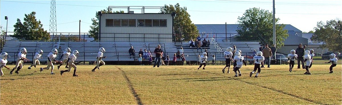 Image: The IYAA C-Team Gladiators kickoff to Dawson on Saturday, November 5, 2011.