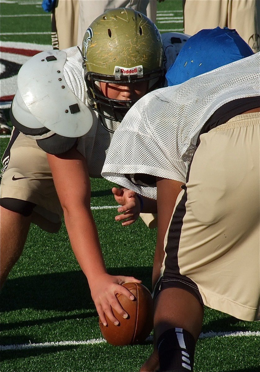 Image: Gladiator center Zain Byers will have to make snap decisions against the Franklin Lions.