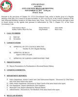 Image: Agenda – page 1
