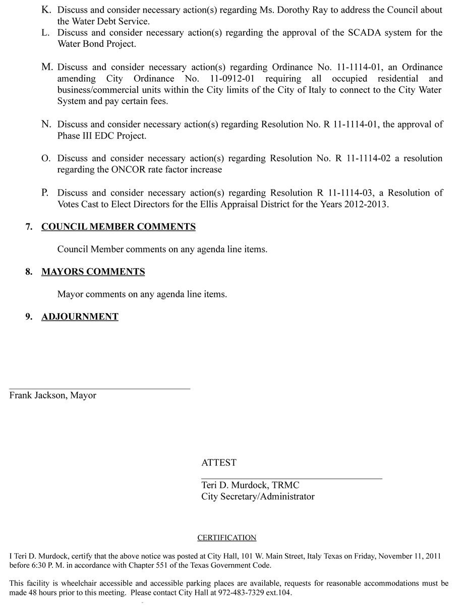 Image: Agenda – page 2