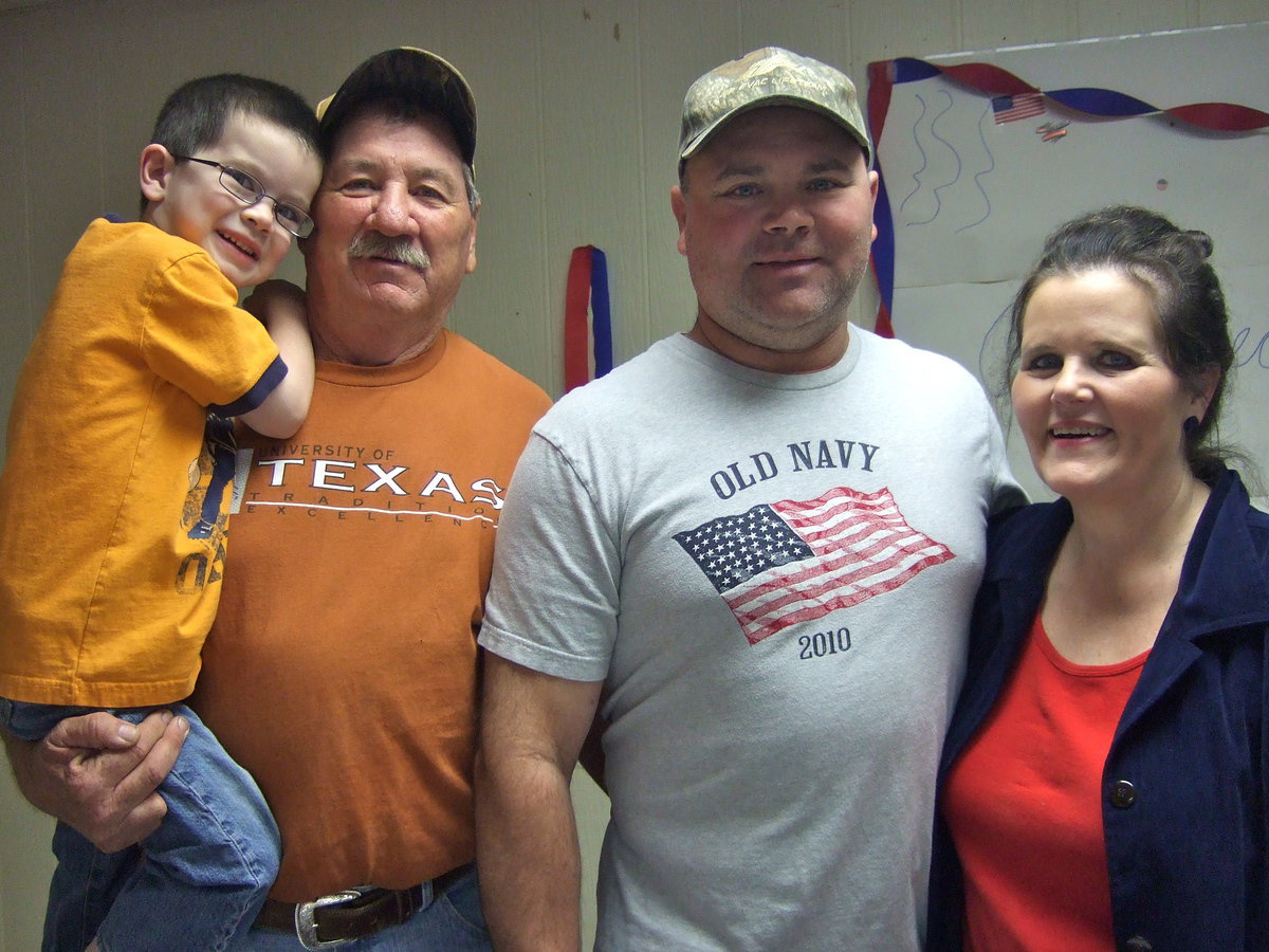 Image: Three generations of the Cate family.