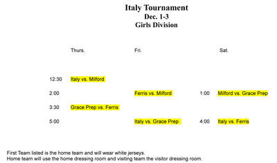 Image: Girls Schedule