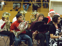Image: Cruz Enriquez plays the French horn.