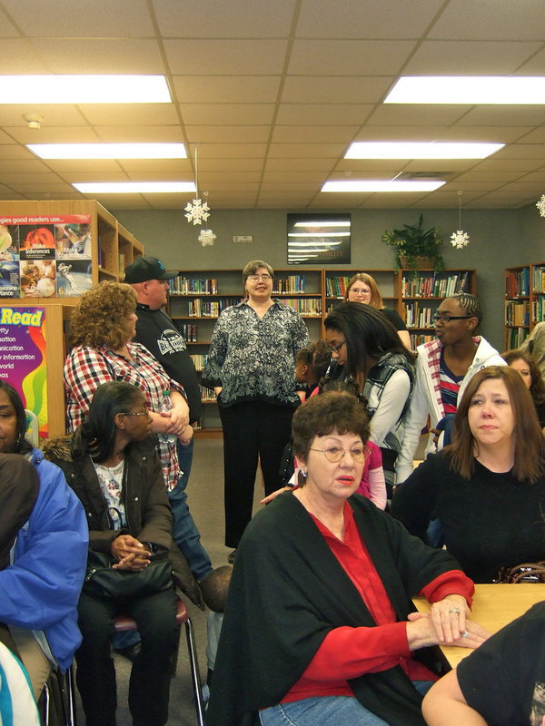 Image: Friends, family and Milford ISD staff came out to honor Lorene’s memory.