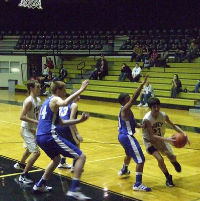 Image: Womack(#23) takes an opportunity to score