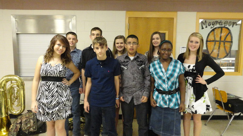 Image: Italy Jr High Honor Band members