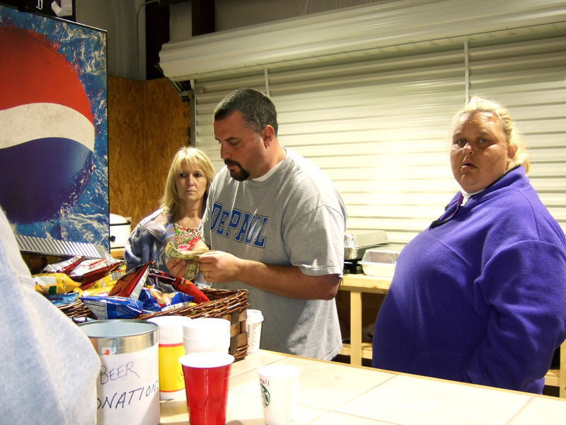 Image: Dishing up dinners.