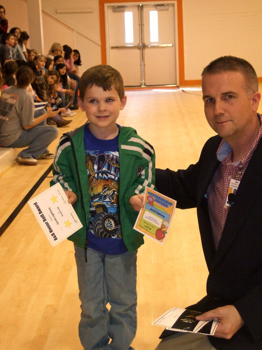 Image: Jacob Lightsey made the AB honor roll and also received the Citizenship award.