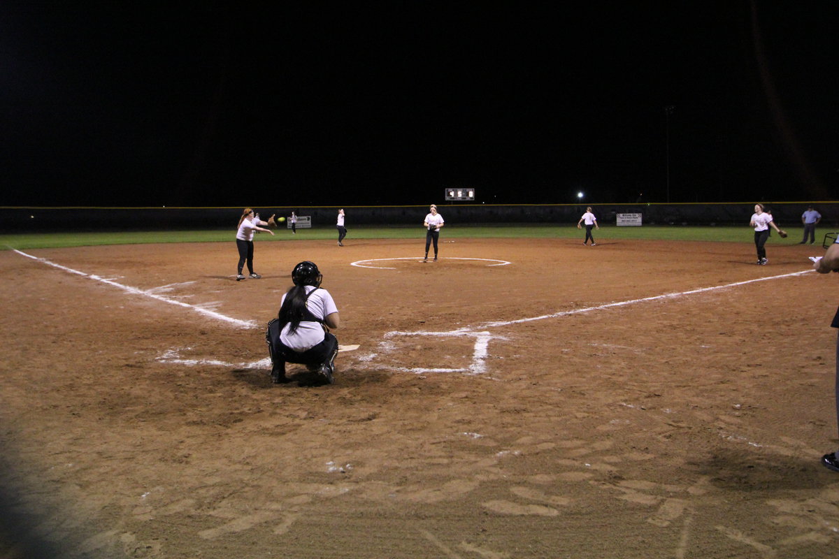 Image: Warming up for defense.