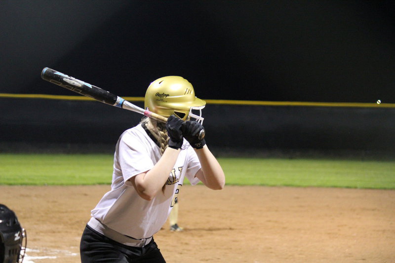 Image: Madison Washington gets ready for the pitch. 