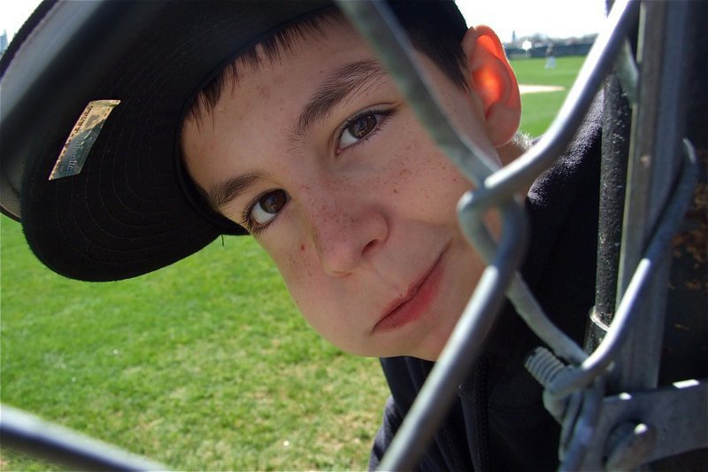 Image: Italy’s team manager Gary Escamilla enjoys a cheek full of sunflower seeds.