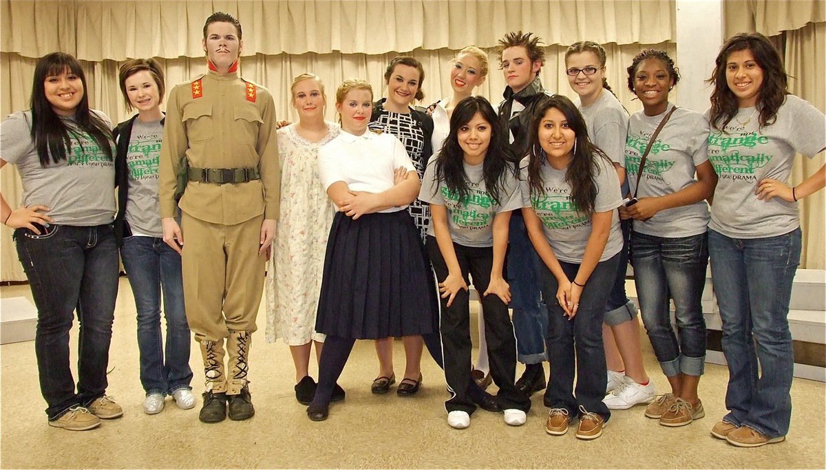 Image: Kamikaze Kate (and the sword of Captain Kuroda) cast and crew, L to R: Monserrat Figueroa, Meagan Hooker, Gus Allen, Drenda Burk, Tia Russell, Kaytlyn Bales, Megan Richards, Yesenia Rodriguez, Hayden Wood, Susana Rodriguez, Reagan Adams, Jameka Copeland and Alma Suaste.