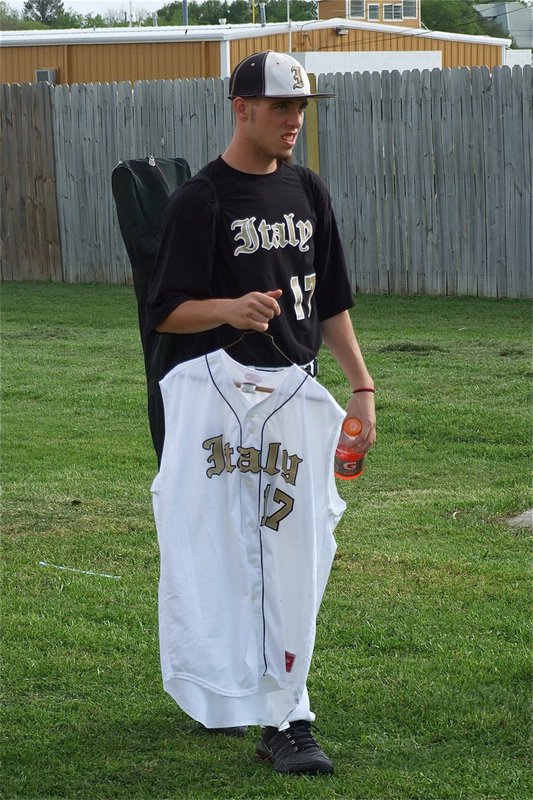 Image: Senior Brandon Souder(17) arrives to the field in style.