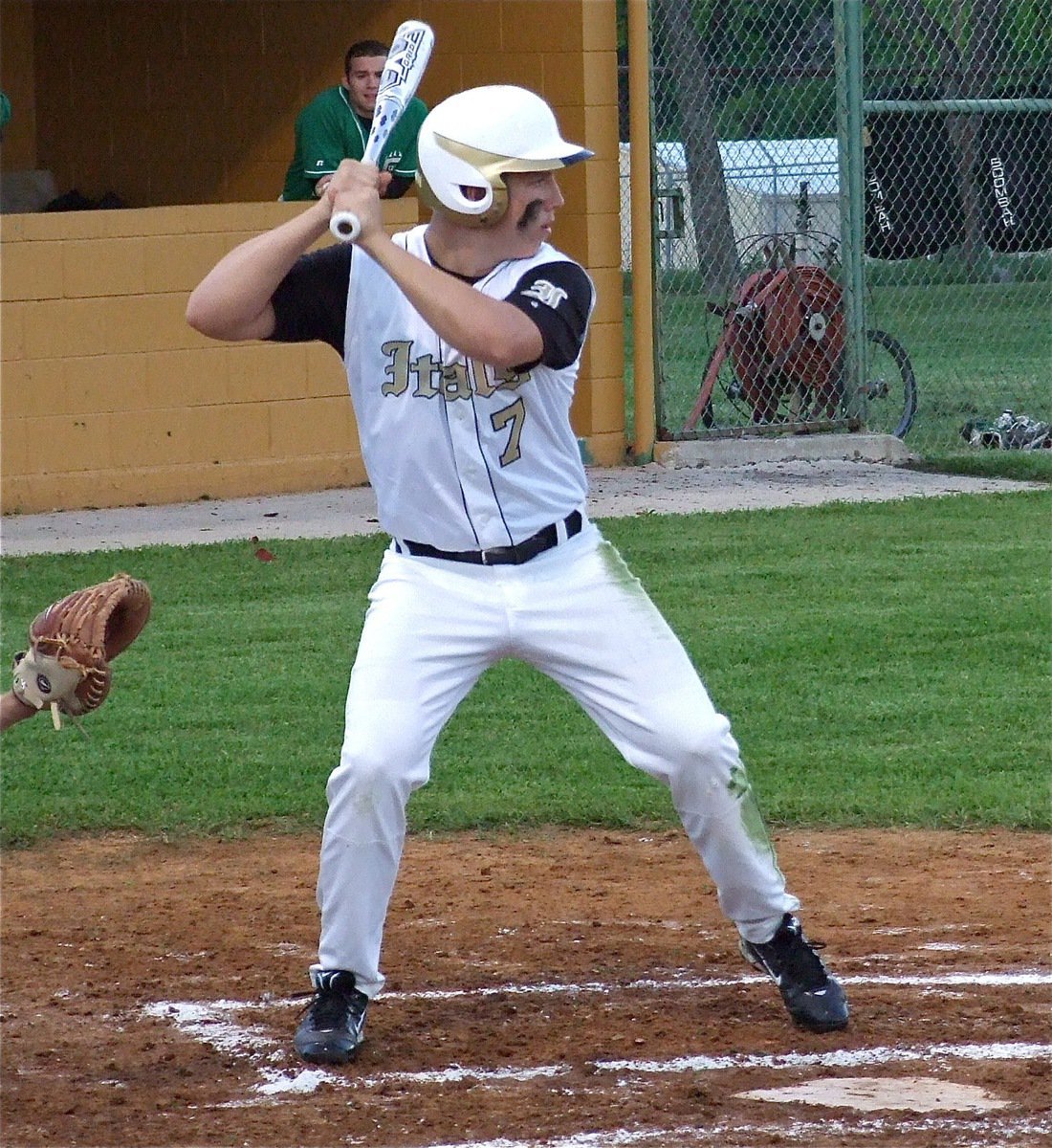 Image: Kyle Jackson(7) tries to get the Gladiators rolling.