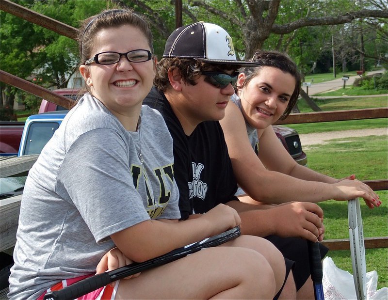Image: Italy Tennis teammates, Reagan Adams, Kevin Roldan and Kaytlyn Bales, are enjoying the games.