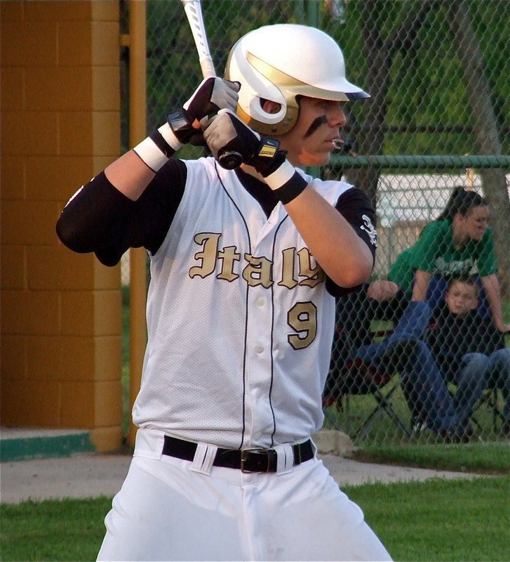 Image: Gladiator, Cole Hopkins(9) waits for his pitch.