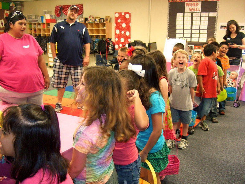 Image: Lined up to go.