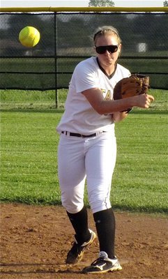 Image: Duck! Jaclynn Lewis and the Lady Gladiators are aiming for the playoffs.