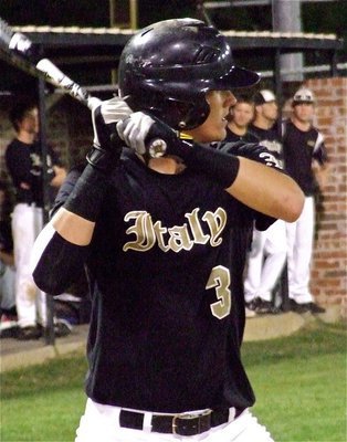 Image: Italy’s, Jase Holden(3), is eager for the pitch.