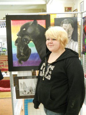 Image: Heather Maynard: Entered her pastel, ‘A Mother’s Love’