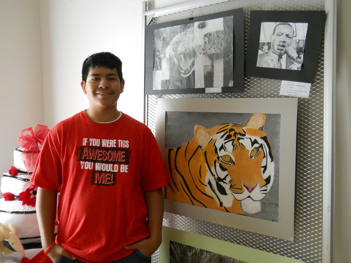 Image: Jared Rodriquez: Entered his pastel, ‘Tigger’