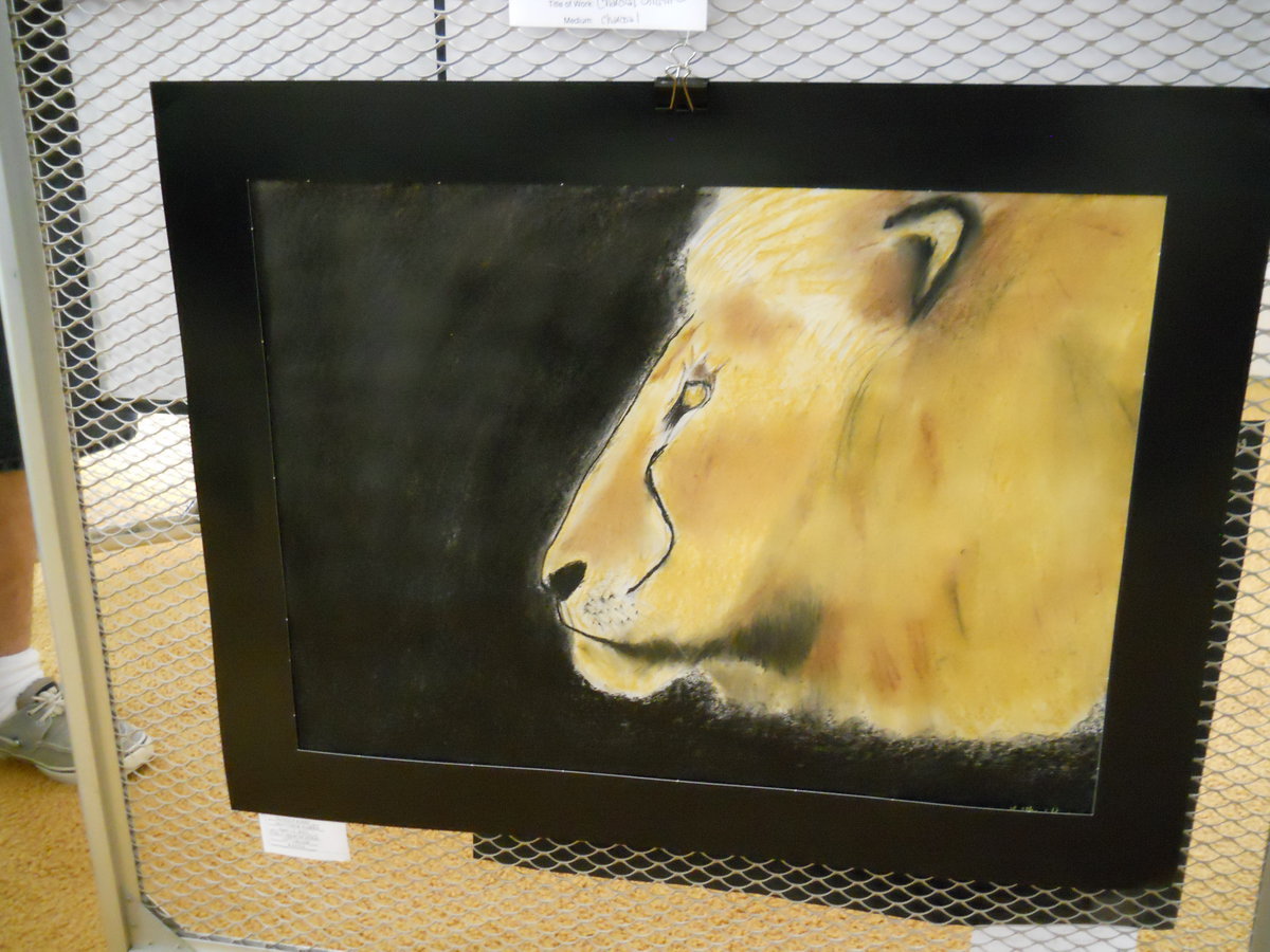 Image: Matthew Parra: Entered his pastel, ‘Jungle King’