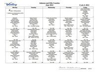 Image: June 2012 Meal Calendar