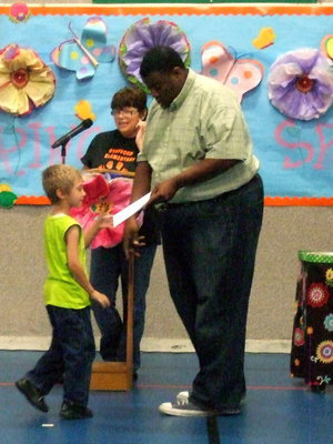 Image: He is ready for his award!