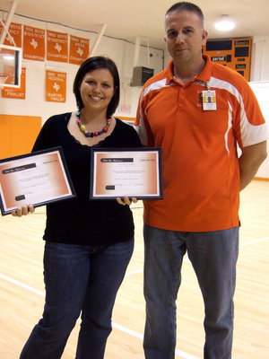 Image: Amanda Pustejovsky received double Gold Star Performance Awards for high TAKS ratings.