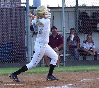 Image: Megan Richards(17) kept jabbing away at the Lady Eagles until she cracked their shell of confidence.