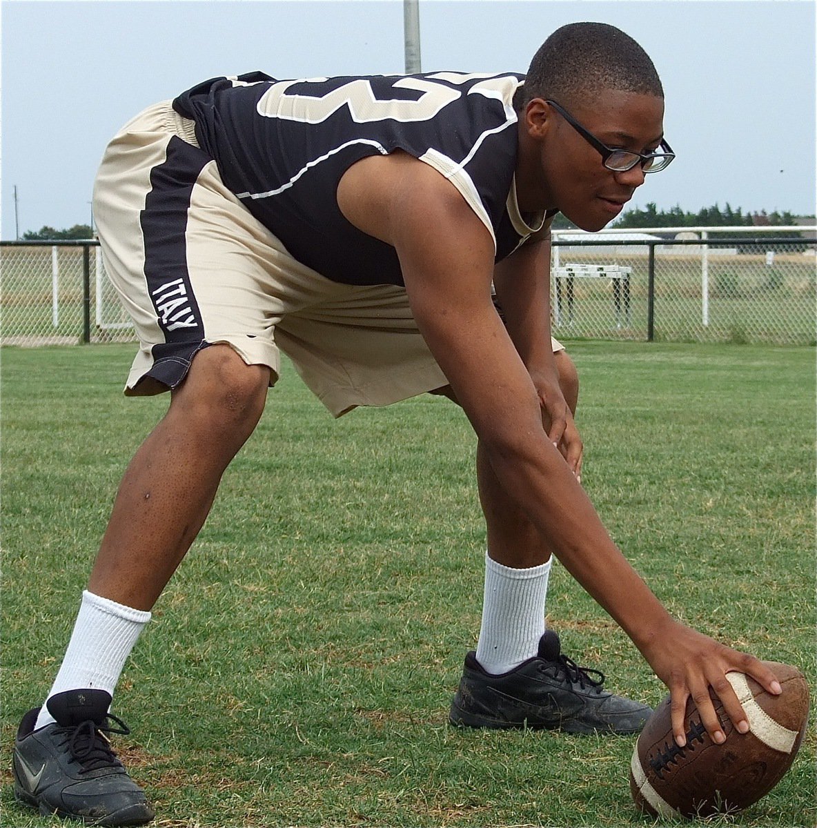 Image: John Hughes takes a few turns at center.