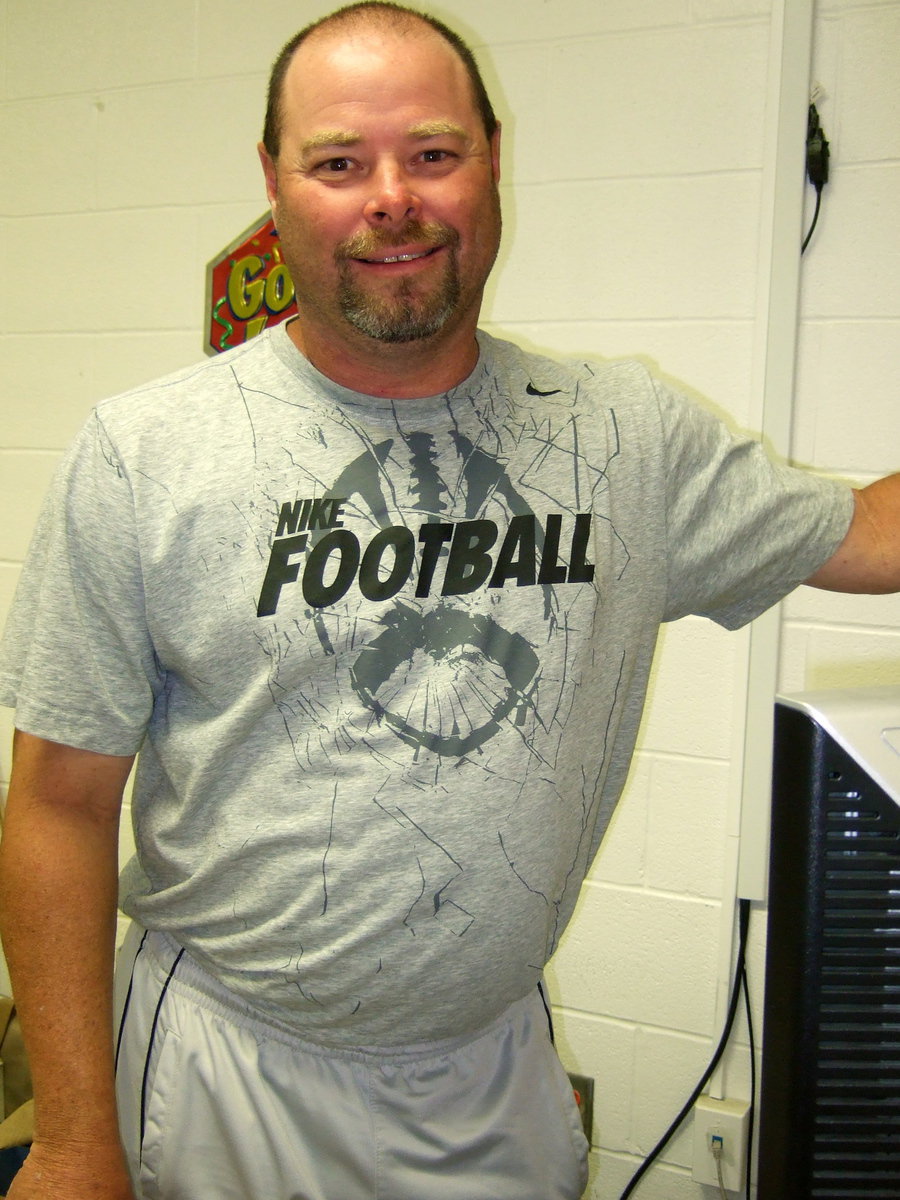 Image: Cody Davis is the math teacher, a coach, the new athletic director and also puts together the awards banquet.