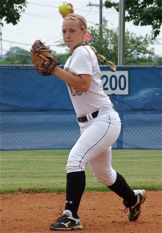 Image: Jaclynn Lewis(15) gets ready to take on Crawford.