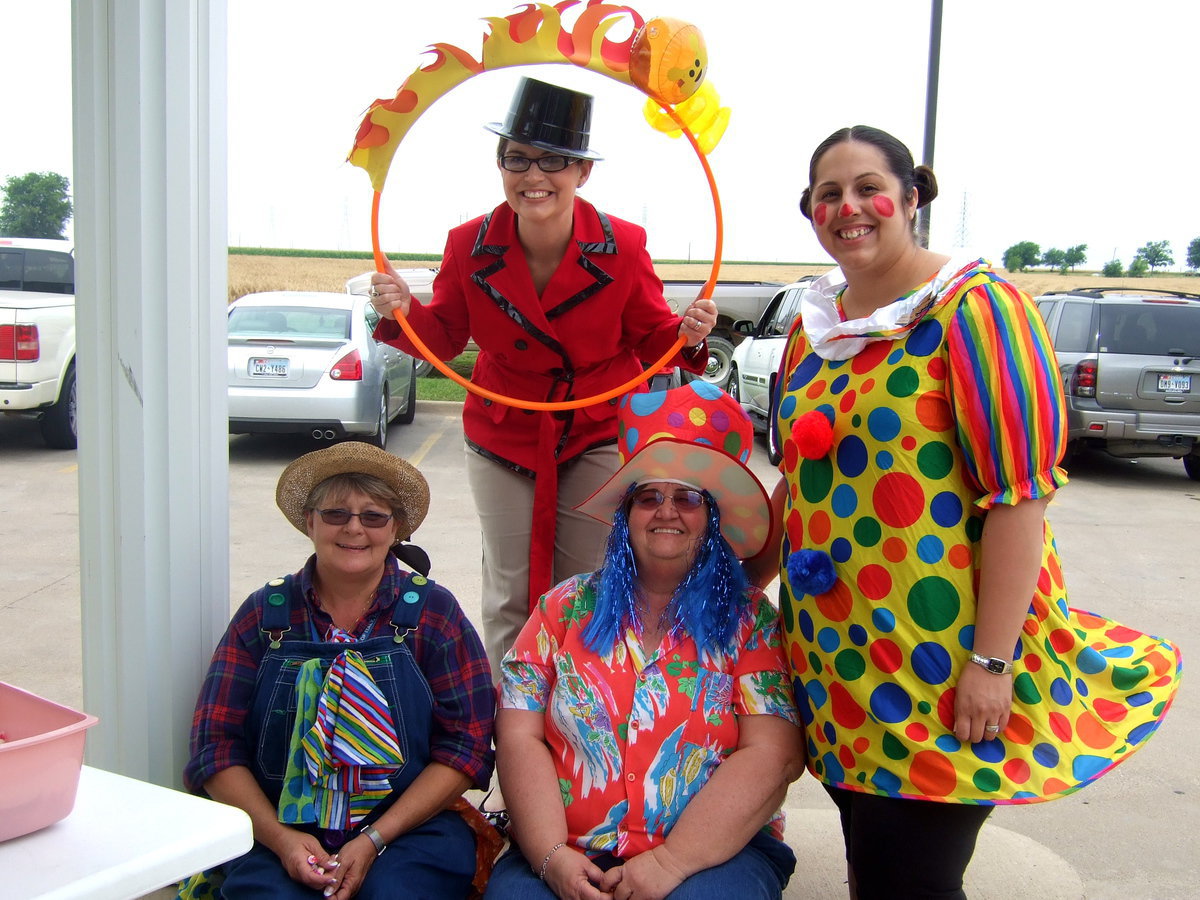 Image: Tuesday was Clown day and the residents were having fun with all the “clowns” at Trinity Mission.