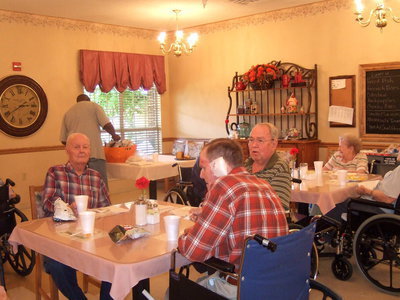 Image: Sid Reeves is celebrating the May birthdays with the residents.