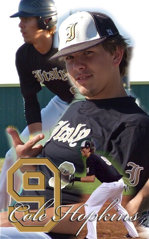 Image: Italy Gladiator 1st baseman Cole Hopkins earned Honorable Mention All-District in 2A Region II District 15 as a junior.