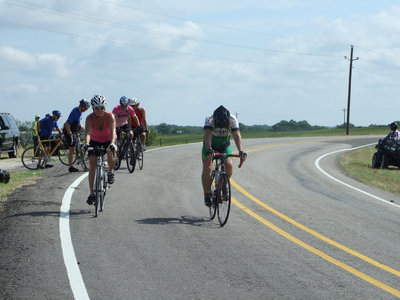 Image: Hwy 55 has a rest stop for the weary, hot cyclists.