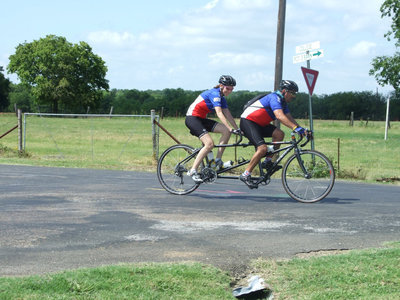 Image: A sweet bicycle built for two clearly had a successful ride.
