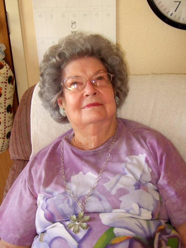 Image: Evelyn Jenkins says she attributes good eating habits to her long life. She celebrated her birthday this month.