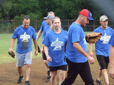 Image: First inning over and coming in.