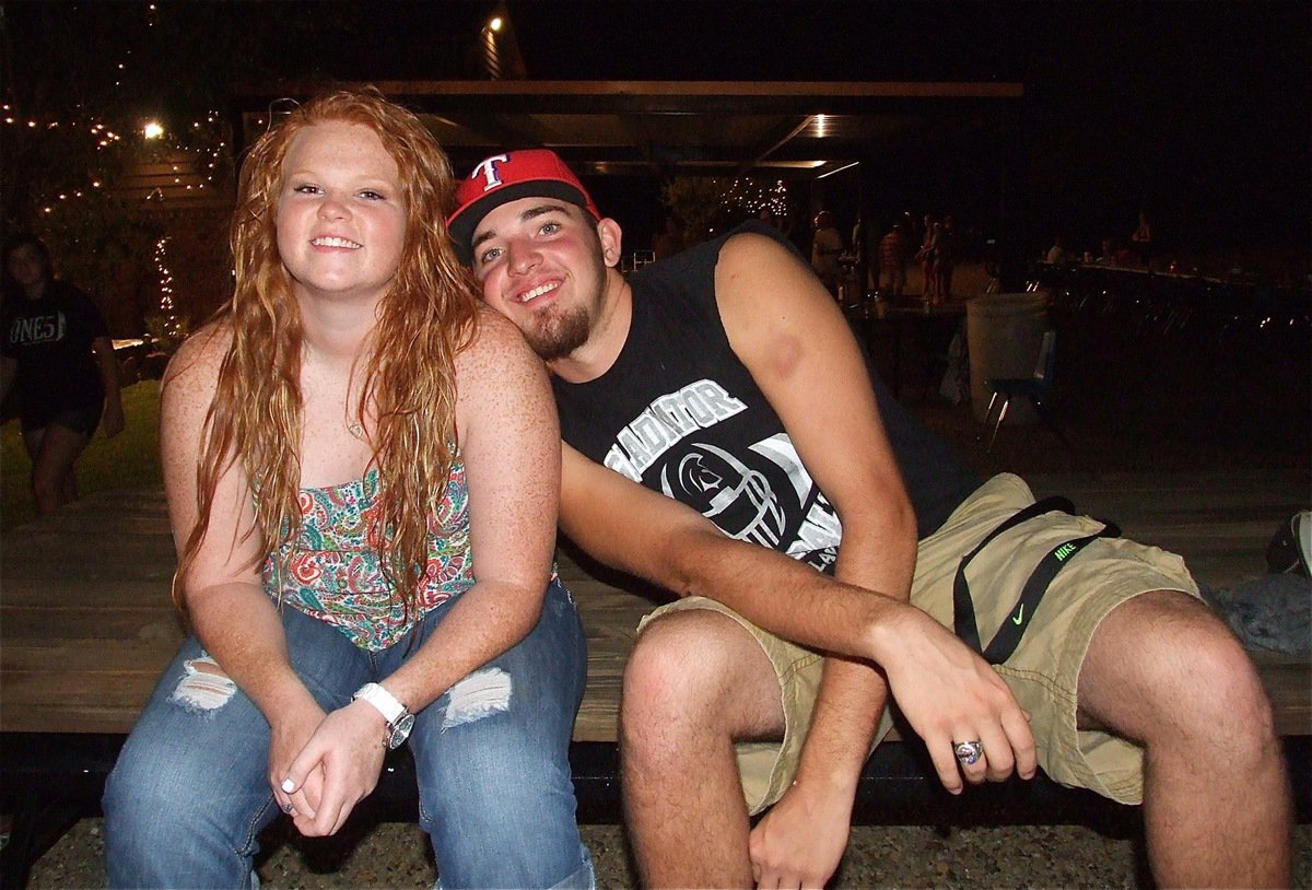 Image: Katie Byers and Zackery Boykin are enjoying the music during a quick rest.